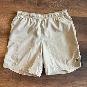 Hind Men's Beige Athletic Shorts 6inch inseam